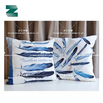 Polüester Slub-kangas digitaalse printimise kandilise padjaga