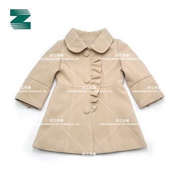 Kunstvillane mantel tüdrukule